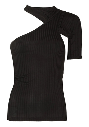 RTA Azalea asymmetric T-shirt - Black