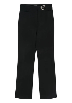 Gucci Pre-Owned 2000s logo-buckle trousers - Black