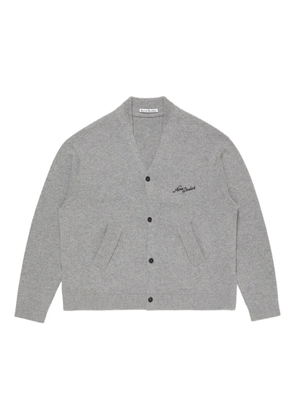 Acne Studios embroidered button cardigan - Grey