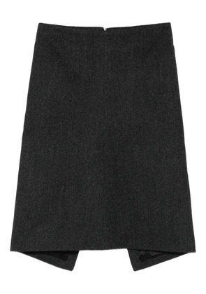 TOTEME twill suit midi skirt - Grey