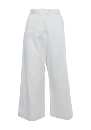 Weekend Max Mara cotton gabardine trousers - White