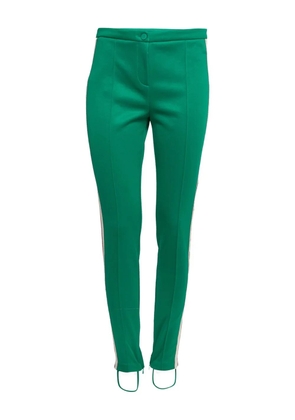 Gucci Pre-Owned Web-stripe leggings - Green