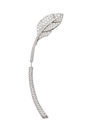 Van Cleef & Arpels Pre-Owned pre-owned Leaf diamond earrings - White