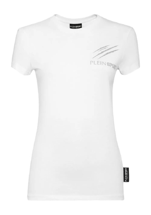 Plein Sport logo-print cotton T-shirt - White