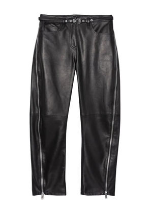 3.1 Phillip Lim zip-detail leather trousers - Black