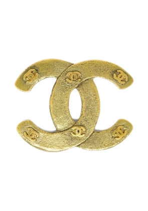 CHANEL Pre-Owned 1990-2000s CC logo brooch - Gold