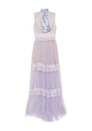 Saiid Kobeisy lace dress - Purple