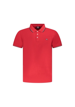 Red Cotton Polo Shirt - S