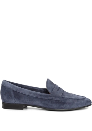 Sarah Chofakian Macchiato penny-strap suede loafers - Blue