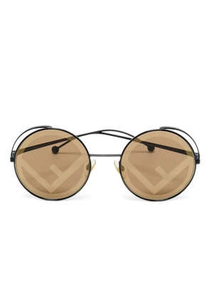 Fendi Pre-Owned FF 0343/S round-frame sunglasses - Black