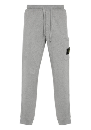 Stone Island Compass-badge mélange tapered trousers - Grey