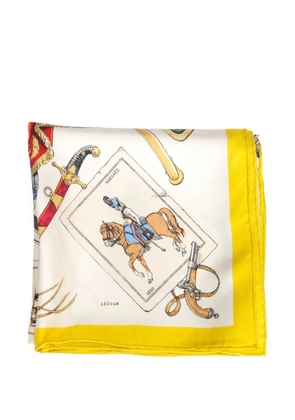 Hermès Pre-Owned 1970s Cavalerie Française silk scarf - Yellow