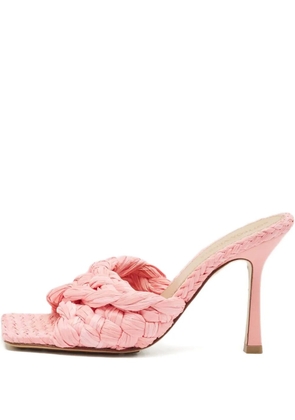 Bottega Veneta Pre-Owned 2024 95mm Intrecciato mules - Pink