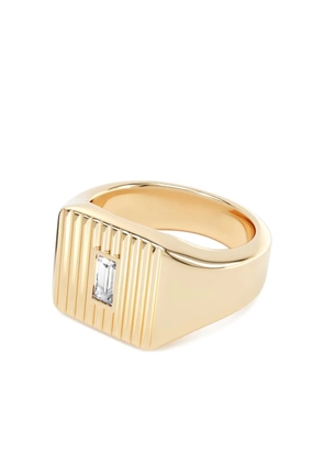 LOEV 14K yellow gold Eternity diamond signet ring