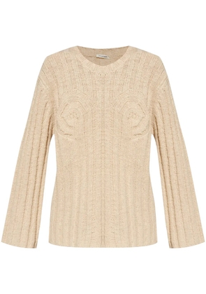 By Malene Birger Cirra ribbed knit sweater - Neutrals