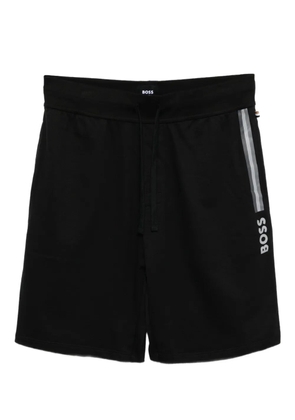 BOSS logo-printed shorts - Black