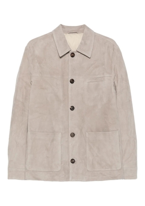 Eleventy button-fastening patch-pocket jacket - Green