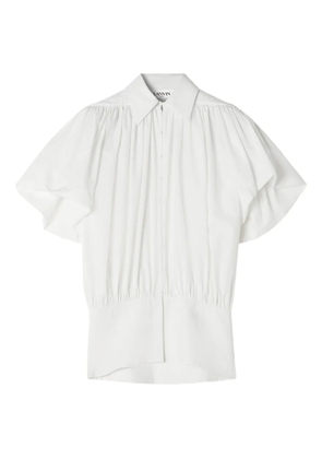 Lanvin puffed-sleeve cotton blouse - White