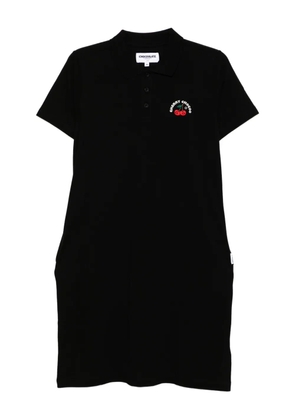 CHOCOOLATE logo-embroidered polo dress - Black