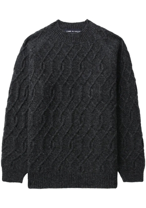 Comme des Garçons Homme chunky-knit crew-neck jumper - Grey
