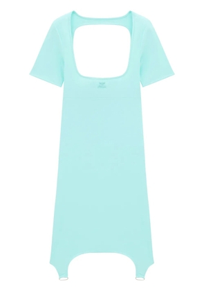 Courrèges square-neck cut-out mini dress - Blue
