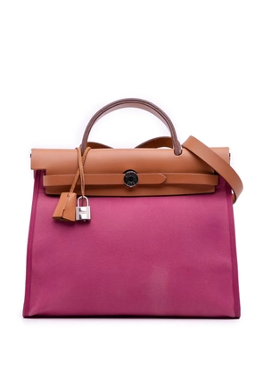 Hermès Pre-Owned 2012 Toile Herbag Zip 31 satchel - Pink