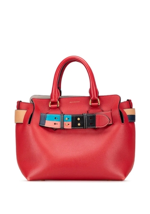 Burberry Pre-Owned 2010-2025 Small Grained Calfskin Belt satchel - Red
