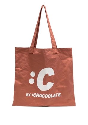 CHOCOOLATE graphic tote bag - Orange