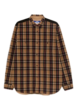 Junya Watanabe MAN plaid shirt - Brown