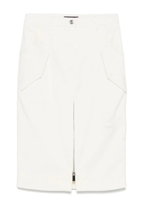 Barbara Bui gabardine midi skirt - White