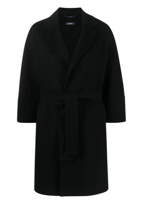 Max Mara belted virgin wool coat - Black