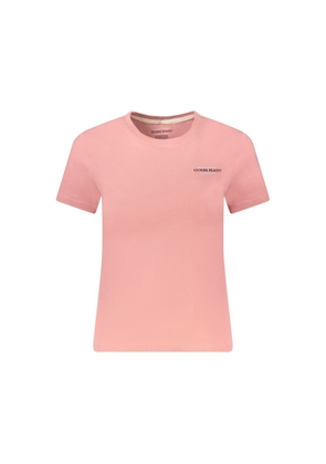 Pink Cotton Tops & T-Shirt - XS