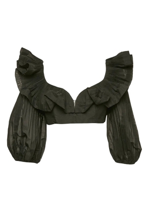 ZIMMERMANN ruffle-sleeve top - Black