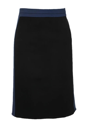 Diane Von Furstenberg Vintage contrast panel skirt - Black