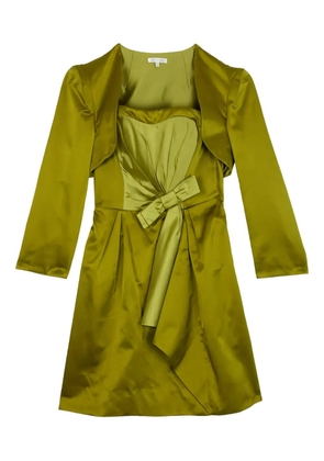 Paule Ka pleated bow dress - Green