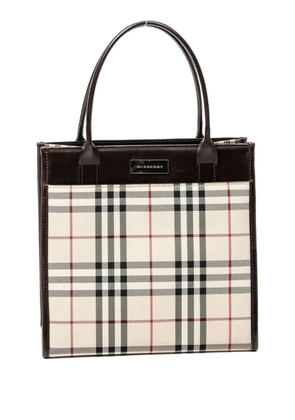 Burberry Pre-Owned Vintage check-pattern tote bag - Neutrals