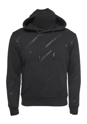Just Cavalli Vintage embroidered cotton hoodie - Black