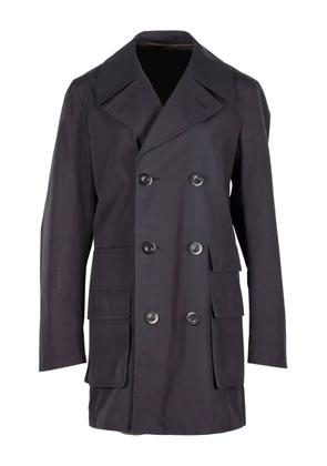 Valentino Garavani Pre-Owned double-breasted wool coat - Blue