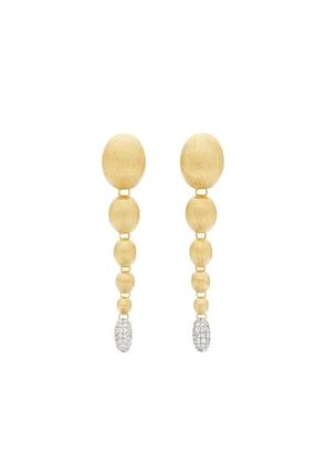 NANIS 18K yellow gold diamond drop earrings