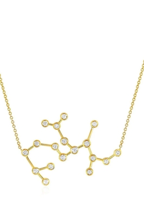 Logan Hollowell 14kt yellow gold Sagittarius Constellation diamond necklace