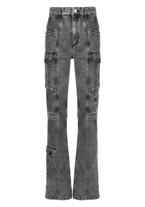 ISABEL MARANT Vokayo cargo straight-leg jeans - Grey