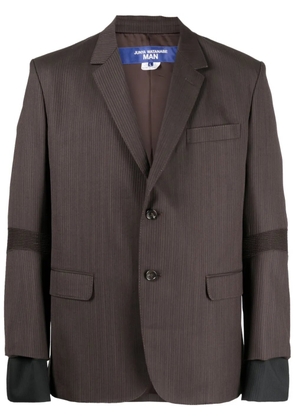 Junya Watanabe MAN panelled wool blazer - Brown