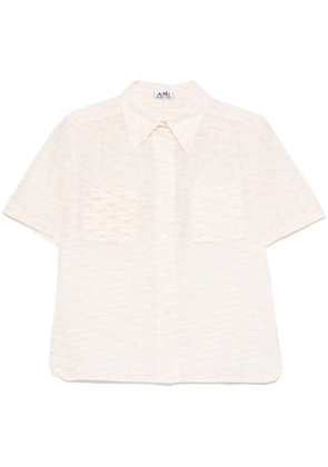 Hermès Pre-Owned 1970s printed cotton shirt - White
