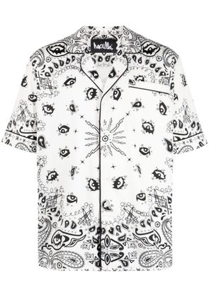 Haculla paisley-print button-up shirt - White