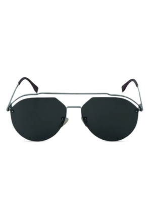 Fendi Pre-Owned geometric-frame sunglasses - Grey