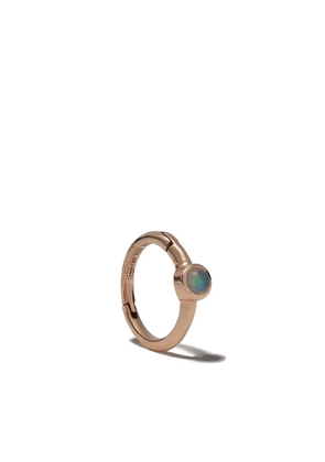 We by WHITEbIRD 18kt rose gold opal Justine hoop single earring - Pink
