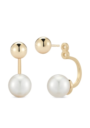 Mateo pearl ball ear jacket earrings - Gold