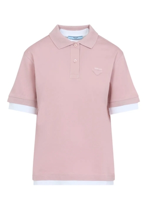 Prada layered polo shirt - Pink