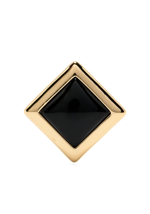 Self-Portrait square earrings - Gold