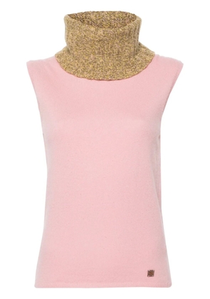 CHANEL Pre-Owned 2001 cashmere sweater vest - Pink